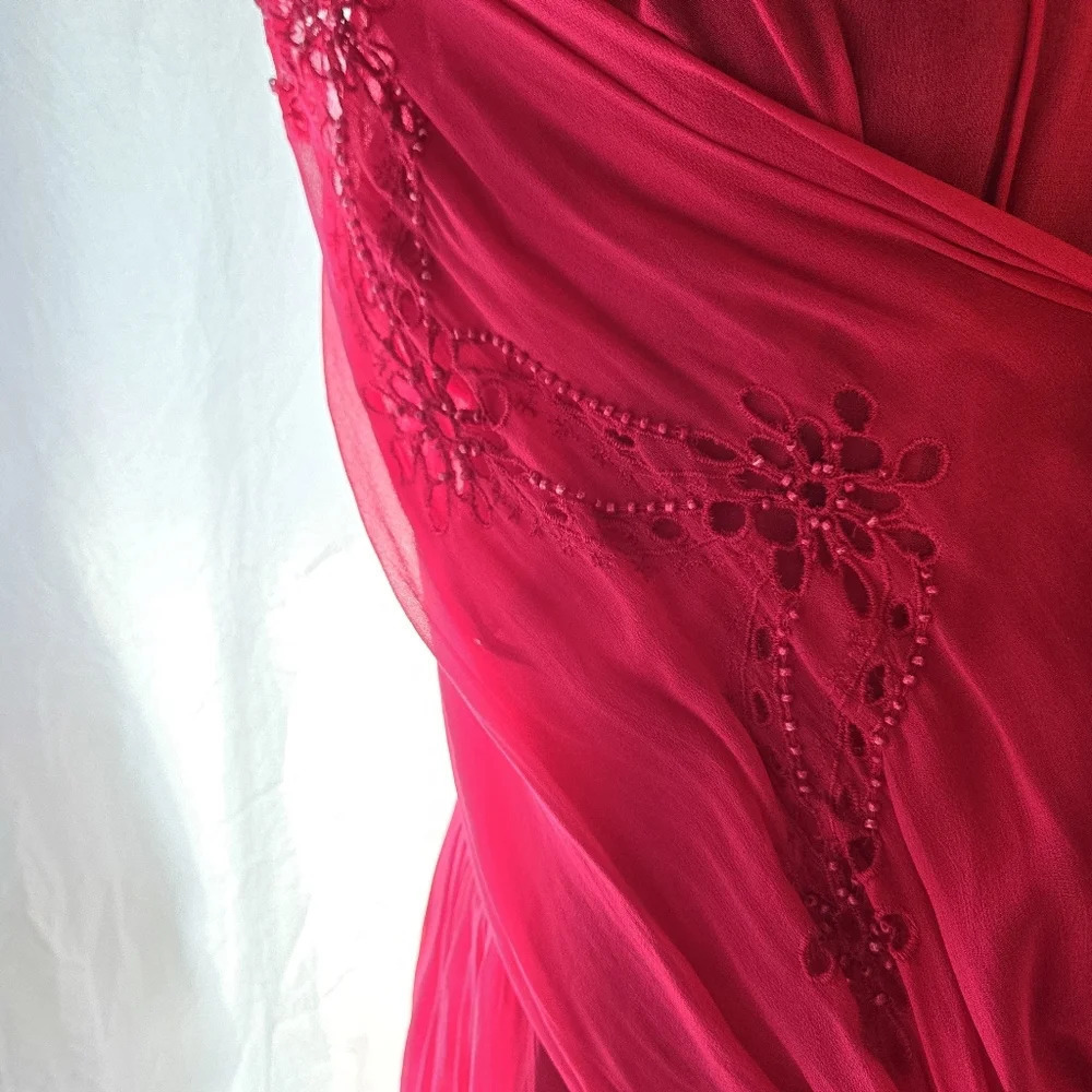 Beautiful Karina Grimaldi Silk Peplum Blouse EUC ๐ - Picture 7 of 14